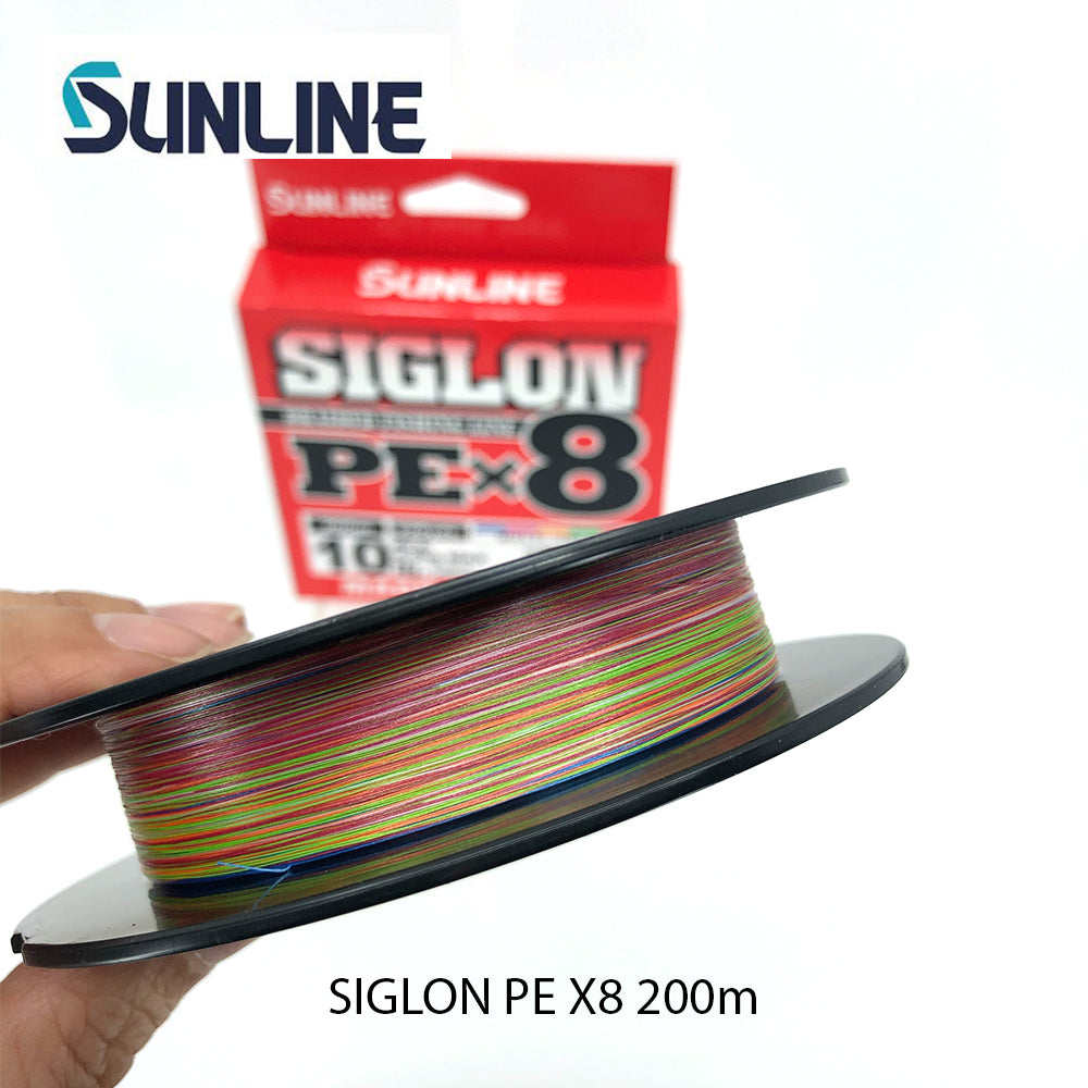 Sunline Siglon PE X8 200m Multi-Color Braided Fishing Line – Profisho Tackle